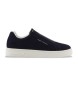 Armani Exchange Tnis de couro Union azul-marinho