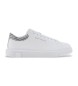 Armani Exchange Witte leren sportschoenen