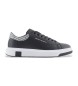 Armani Exchange Schwarze Lederturnschuhe