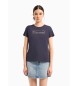 Armani Exchange Kurzarm-T-Shirt blau-lila