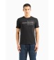Armani Exchange T-shirt Texte noir