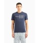 Armani Exchange T-shirt Text marinblå