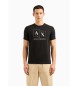Armani Exchange T-shirt noir carré