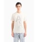 Armani Exchange T-shirt med logotyp vit