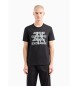 Armani Exchange Graffiti-T-Shirt schwarz