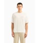Armani Exchange Lässig geschnittenes T-Shirt weiß