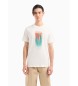 Armani Exchange Farben T-shirt weiß