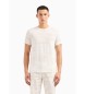 Armani Exchange Bedrucktes T-shirt weiß
