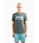 Armani Exchange T-shirt Pixel cinzenta