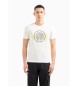Armani Exchange T-shirt Círculo branco