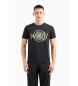 Armani Exchange Schwarzes Kreis-T-Shirt