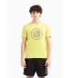 Armani Exchange T-shirt met gele cirkel