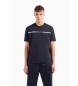 Armani Exchange T-shirt linha azul-marinho