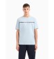 Armani Exchange Blaue Linie-T-Shirt