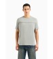 Armani Exchange Camiseta Línea gris