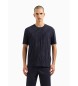 Armani Exchange Basic-T-Shirt navy