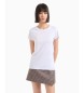 Armani Exchange T-shirt  paillettes blanc