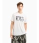 Armani Exchange T-shirt i normal passform med abstrakt logotryck i vit ASV-bomull