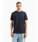 Armani Exchange Regular fit T-shirt in cotton Monogram all-over cotton ASV navy