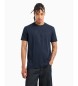 Armani Exchange Marineblaues Kurzarm-T-Shirt