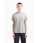 Armani Exchange T-shirt com mini logótipo cinzento