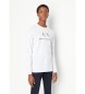 Armani Exchange Camiseta logo blanco