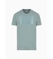 Armani Exchange Green squares T-shirt