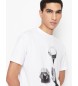 Armani Exchange Regular Fit Strick-T-Shirt wei