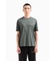 Armani Exchange Camiseta de corte estándar verde