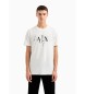 Armani Exchange Klassisches T-shirt weiß