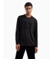 Armani Exchange Long sleeve logo t-shirt black