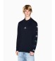 Armani Exchange T-shirt Multilogo navy