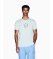 Armani Exchange Logo Round T-shirt blue