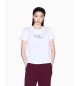 Armani Exchange Maglietta con logo grafico bianco