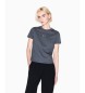Armani Exchange Maglietta con logo grafico grigio