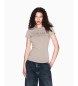 Armani Exchange Maglietta marrone basic
