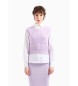 Armani Exchange Vijolična pletena majica