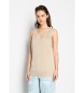 Armani Exchange Beige knitted T-shirt