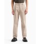 Armani Exchange Beige chino slim trousers