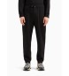 Armani Exchange ASV pantalon jogger en coton molletonn noir noir