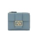 Armani Exchange Blue logo coin purse