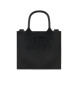 Armani Exchange Mælketaske med præget logo sort