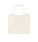 Armani Exchange Off-white mælkepose med logoprægning