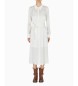 AIX Armani Exchange White dress with hidden buttons