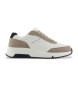 Armani Exchange Sneakers con logo bianco e beige