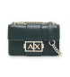 Armani Exchange Logo Metal green bag