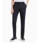 A|X Armani Exchange Navy logo-bukser