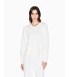 A|X Armani Exchange V-neck jumper white