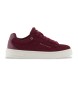 Armani Exchange Groove Leder Turnschuhe burgundy
