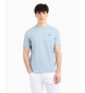 Armani Exchange T-shirt en maille  coupe rgulire bleu